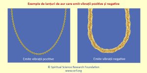 Exemple de lanțuri de aur care emit vibrații pozitive și negative