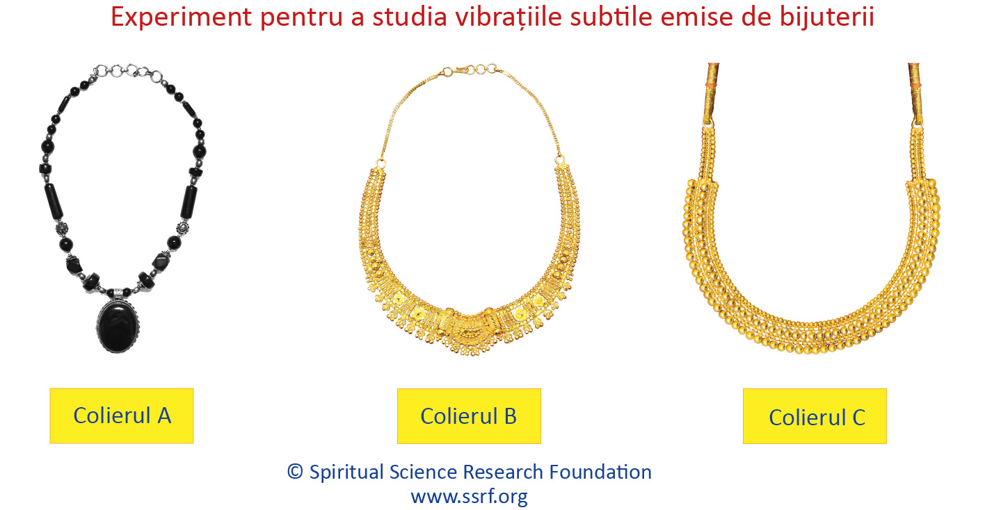 Experiment pentru a studia vibrațiile subtile emise de bijuterii