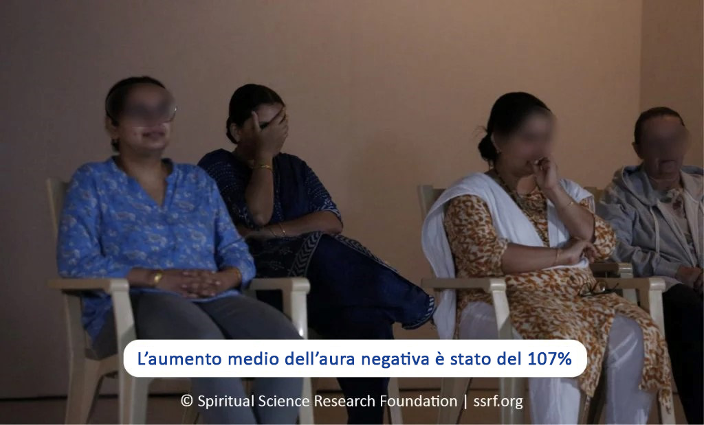 L'aumento medio dell'aura negativa è stato del 107%