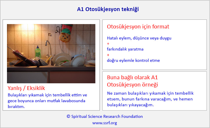 A1 Otosükjesyon tekniğinin nasıl uygulanabileceğini gösteren bir örnek aşağıda verilmiştir
