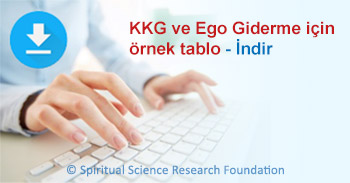 KKG ve Ego Giderme için örnek tablo