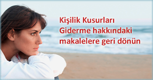 Kişilik Kusurları Giderme hakkındaki makalelere geri dönün