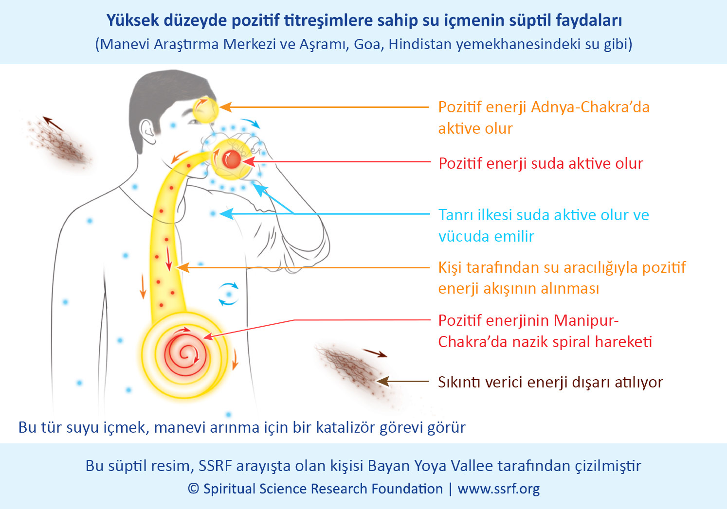 Yüksek düzeyde pozitif titreşimlere sahip su içmenin süptil faydaları