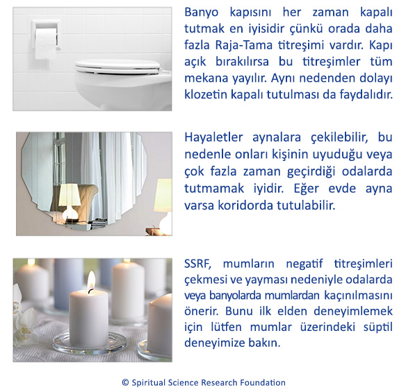 Negatif titreşimleri çeken Tama ağırlıklı aktivitelerden kaçının