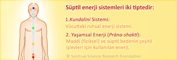 Süptil enerji sistemleri iki tiptedir: