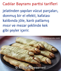 Cadılar Bayramı partisi tarifleri 