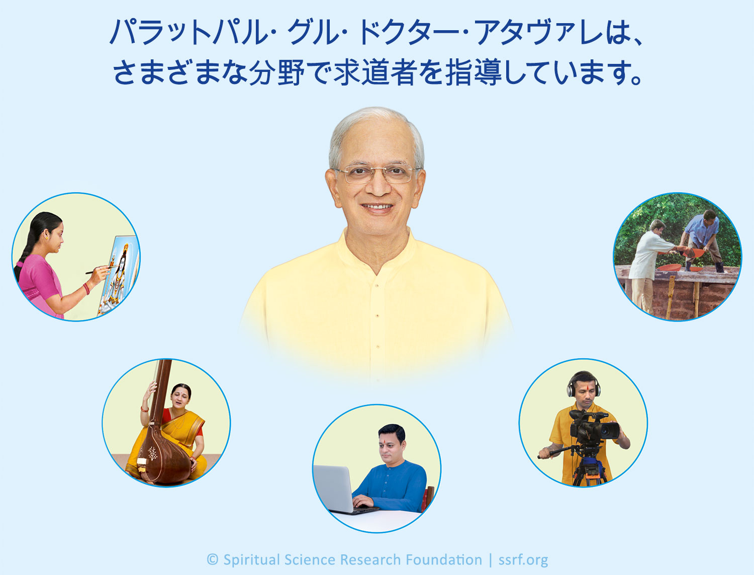 パラットパル・グル・ドクター・アタヴァレは、さまざまな分野で求道者を指導しています。