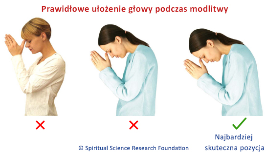 Prawidłowe ułożenie głowy podczas modlitwy
