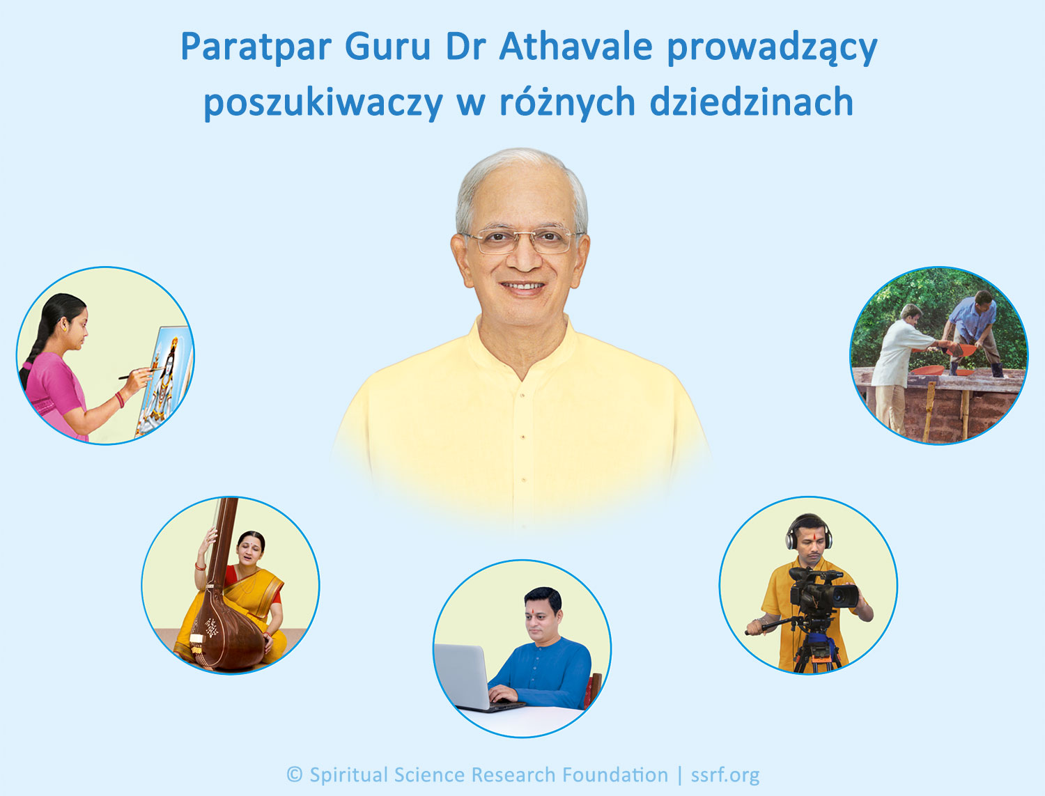 Paratpar Guru dr Athavale prowadzący poszukiwaczy w różnych dziedzinach