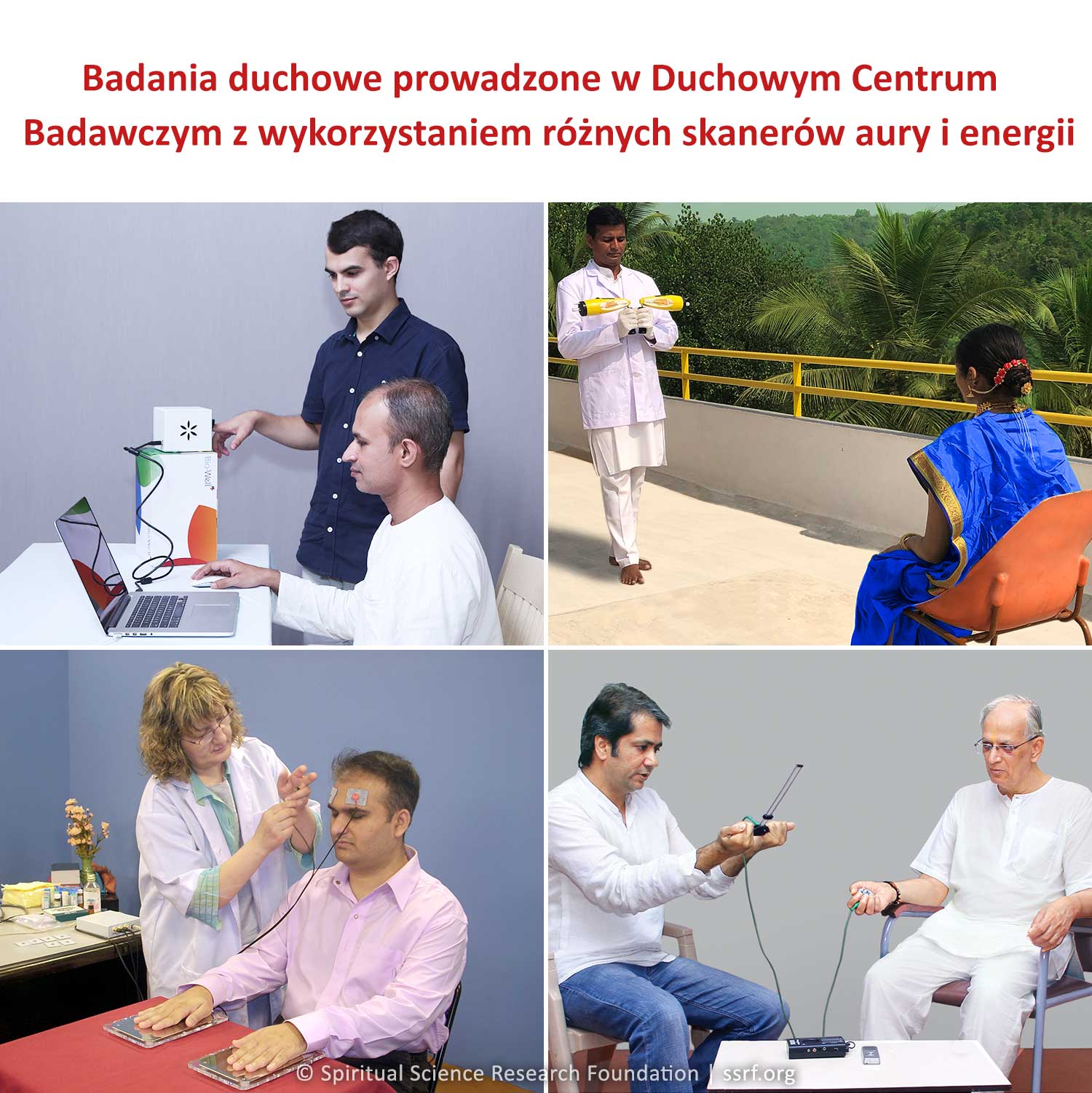 Badania duchowe prowadzone w Duchowym Centrum Badawczym z wykorzystaniem różnych skanerów aury i energii