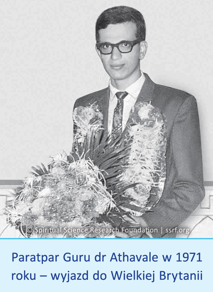Paratpar Guru dr Athavale w 1971 roku – wyjazd do Wielkiej Brytanii