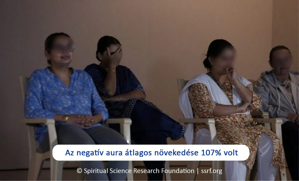 Az negatív aura átlagos növekedése 107% volt